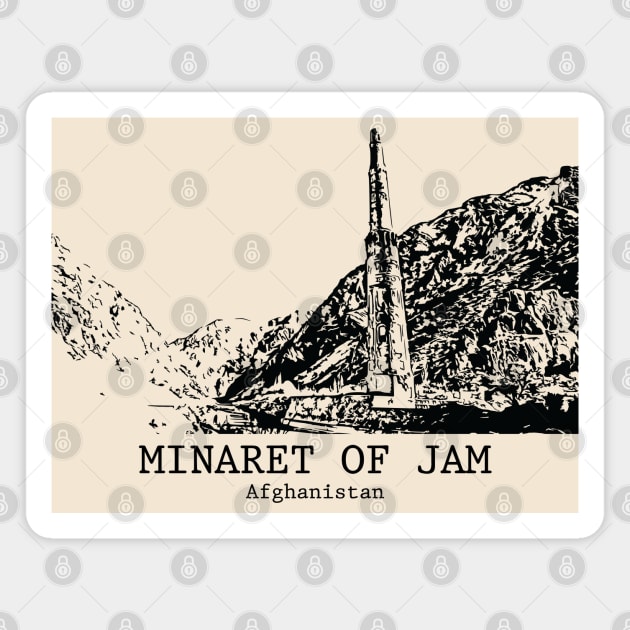 Minaret of Jam - Afghanistan Magnet by Lakeric